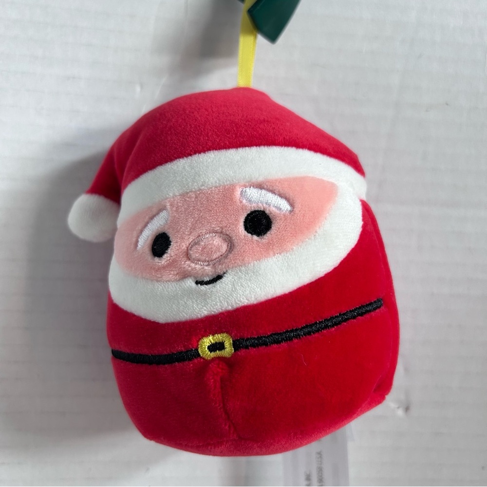 Squishmallows 4" Christmas Holiday Ornament Red Santa Plush Toy